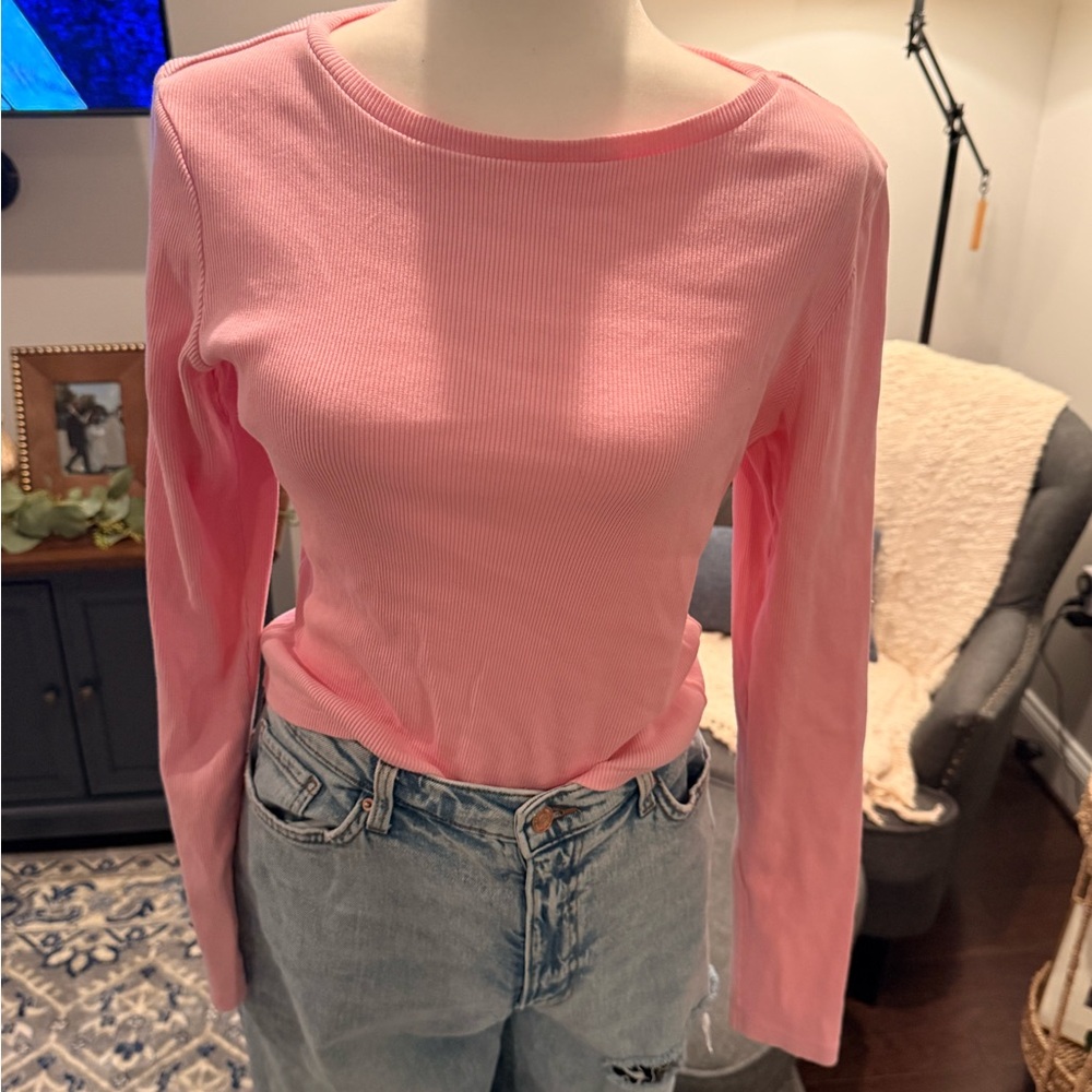 Universal Thread Pink Long Sleeve Top - Picture 2 of 2
